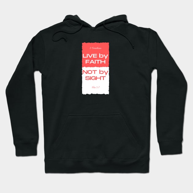 LIVE by FAITH NOT by SIGHT Premium Hoodie by Dice Twister